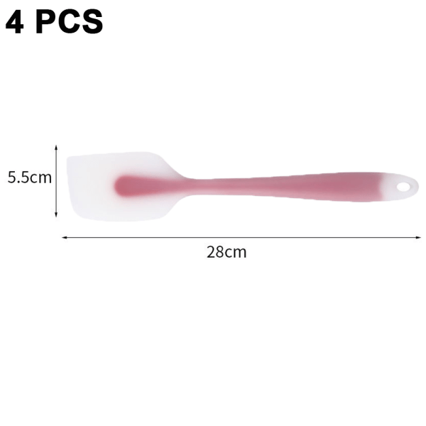 Silikon Spatler Set med 4 - Varmebestandig Fleksibel Spatel 450