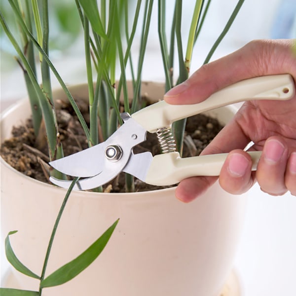 Lätta trädgårdssaxar, ergonomiska trädgårdssaxar för att klippa blommor, trimma växter och bonsai, fjäder-testade för konsekvent prestanda