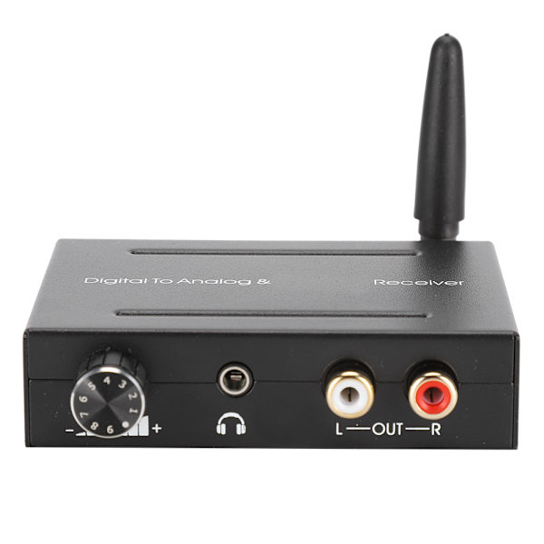 Optisk fiber koaksial lydkonverterboks digital til analog og Bluetooth-mottaker