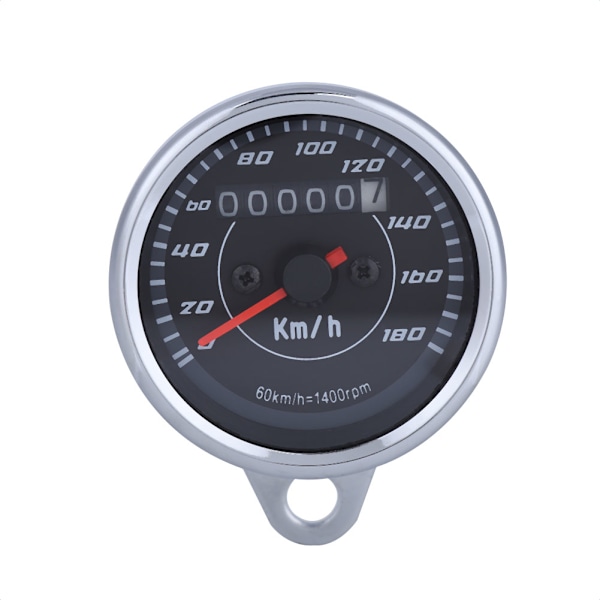 Universal dobbel farge LED lys kilometerteller speedometer km/t for motorsykkel
