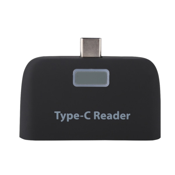 USB3.1 HUB+TF hukommelseskort multifunktionskortlæser til TypE C PC&telefon (sort)