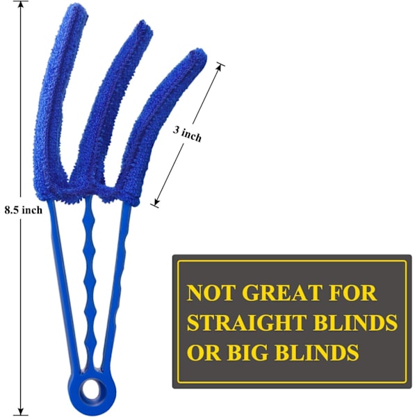 Blinddammt Terminator, Högabsorberande Mikrofiber Dammvippset för Snabb och Enkel Rengöring, Mångsidig Användning med Robust Polyetenkonstruktion