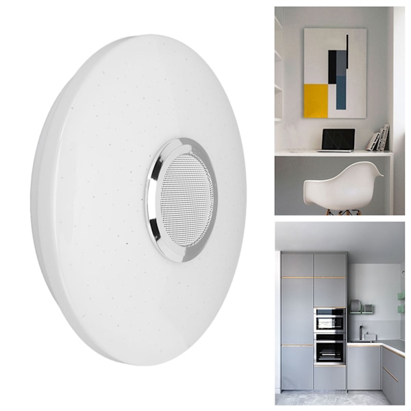 Taklampa med Bluetooth-högtalare, RGB Färgskiftande Smart LED-lampa för Sovrum, Barnrum, Festdekoration, App-styrd Belysning, Vattentät