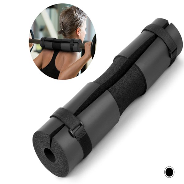 Höftlyftsdyna, Nack- och axelskydd Säkerhetsremmar Skivstångsdyna, Ergonomisk design Högdensitetsskum Vikt Squat Pad, Portabel & Lättviktig För