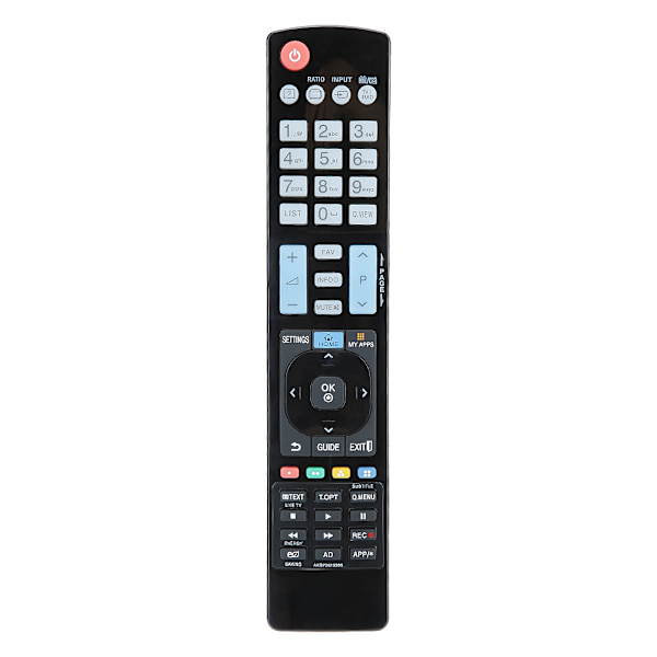 Svart slitstark ABS-fjärrkontroll för LG LCD TV AKB73615306 / AKB72615379 / AKB72914202