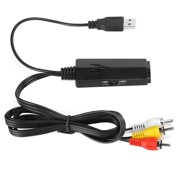 Universal Mini AV till HDMI Adapter Lång Linje Hög Definition Video Converter AV2HDMI