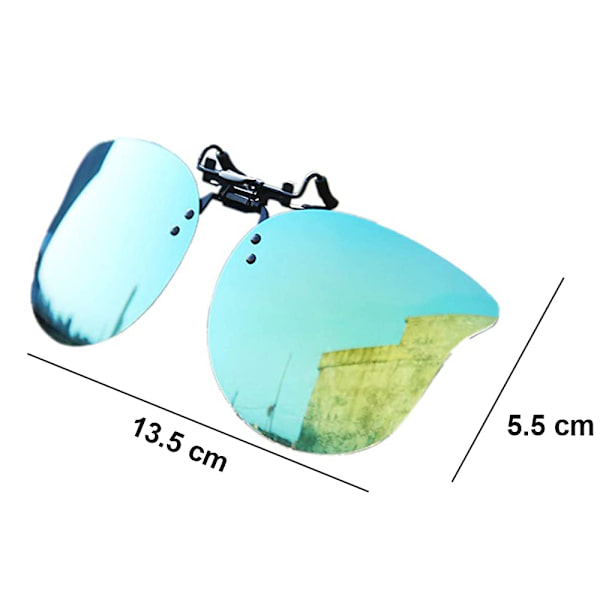 Polariserade Cat Eye Clip On Solglasögon