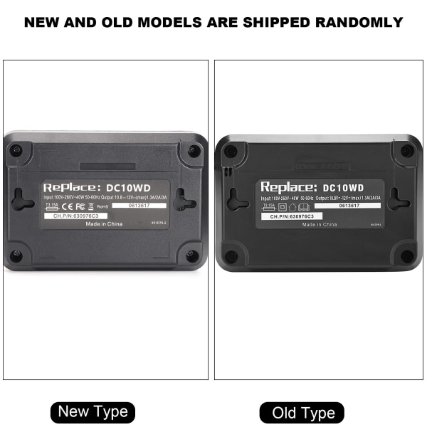 Rask litium-batterilader for 10,8V 12V Makita DC10WD/BL1015 EU-plugg 100-240V