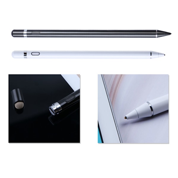 Tablet Stylus Pen 5V 0.2A Høj Nøjagtighed Fleksibel Universal Touch Screen Pen til Tablet PC Telefon Sort