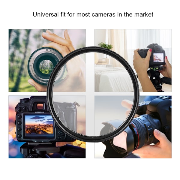VBESTLIFE Universal Ultra Slim UV-filter for DSLR-kameraer 55mm
