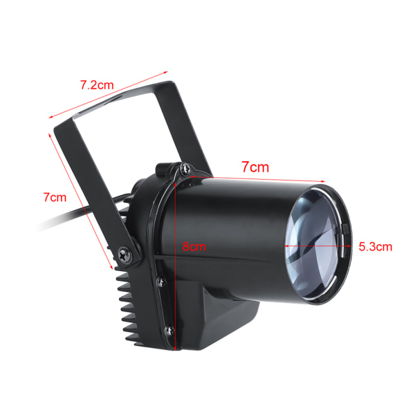 5W LED-pistevalaisin juhlalava disko pub-festivaalitehosteet