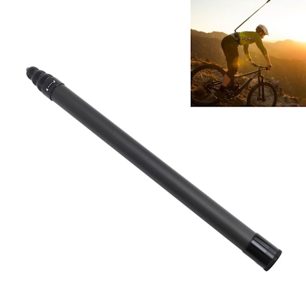 Självutlösande pinne förlängbar extra lång 2m kolfiber handhållen justerbar 4 sektioner osynlig självutlösande pinne för Insta360 sportkamera mobiltelefon