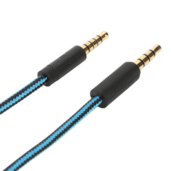Gaming Headset Kabel Vevd Øretelefon Ledning med Volumkontroll og Dempeknapp for Logitech G Pro G Pro X G433 G233 Blå