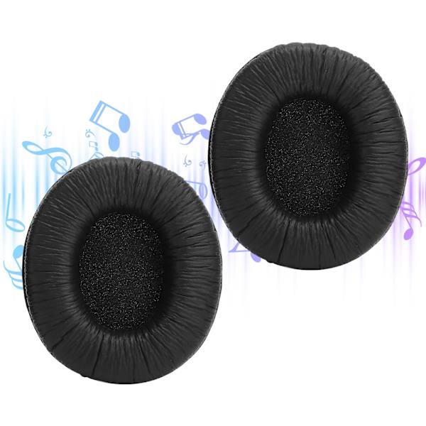 Hörlursdynor, Öronkuddar, Huvudbandsöverdrag, Ersättning för SONY MDR7506 MDRV6 MDRCD 900ST (Svart)
