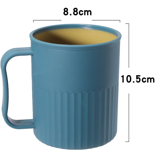 Kreativa plastkaffekoppar (4-pack), festkoppar, uppgraderad Pl