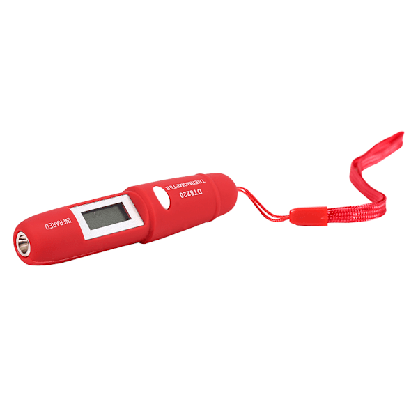 1 st Digital LCD-display Temperaturmätare Penna NOn kontakt IR Infraröd Termometer Laser (Röd)