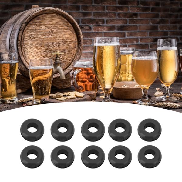 10 st Airlock Grommet Ring för Fermenter Lock Beer Brewing Verktyg Tillbehör