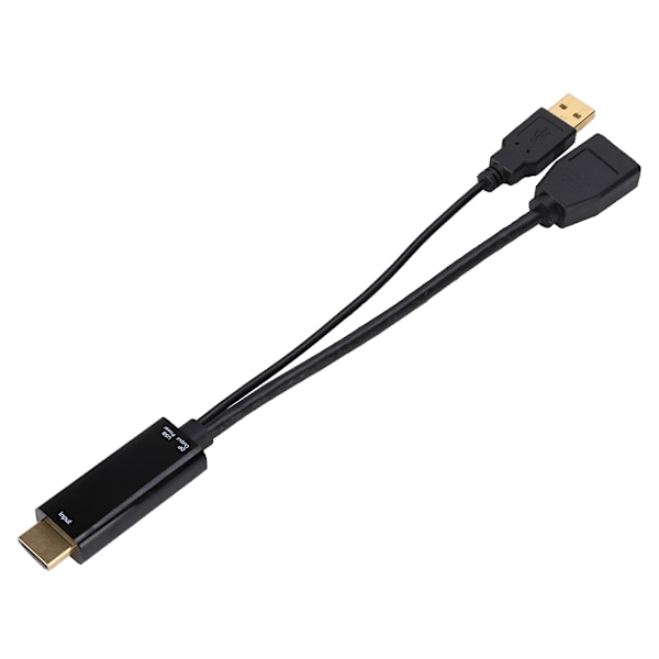 4K 10MB/S Multifunktionell HD-skärm HDMI till DP-omvandlaradapterkabel