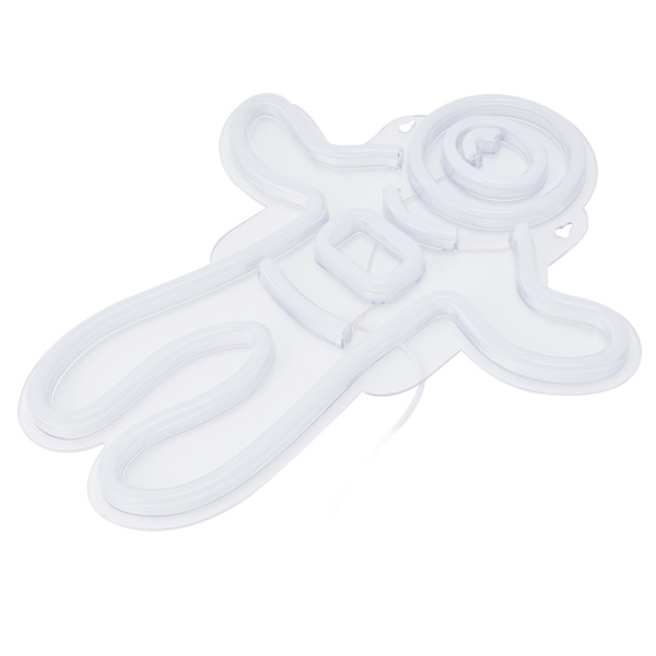 LED Astronaut Neonljus USB-driven transparent bakgrundstavla