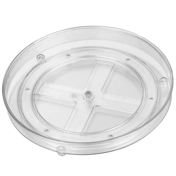 Roterende oppbevaringsstativ transparent