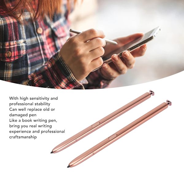 Stylus Pen Letvægts Høj Følsomhed 5G Stylus Touch Pen Udskiftning til SAMSUNG Galaxy Note 20 Note 20 Ultra Brun
