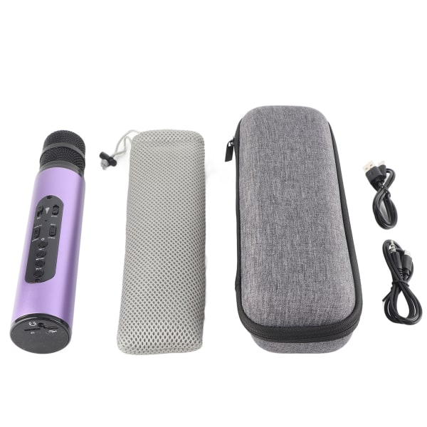 Trådlös Bluetooth Karaoke Mikrofon Bärbar Handhållen Mikrofon för Fest Bil Hem Utomhus KTV