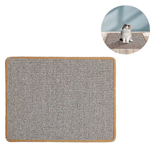 Kattklösmatta, Modern Stil Sisal Klösplatta för Innekatter, Slitstarkt Sisalmaterial, Golvskydd, Giftfri, Perfekt för Möbler och Mattor