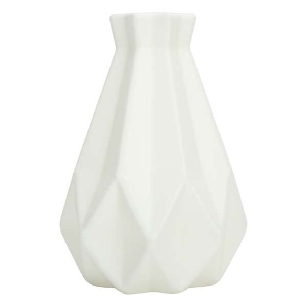 Blomvas Geometrisk Minimalistisk Stil Keramisk Look Plast Vas för Vardagsrumsbord