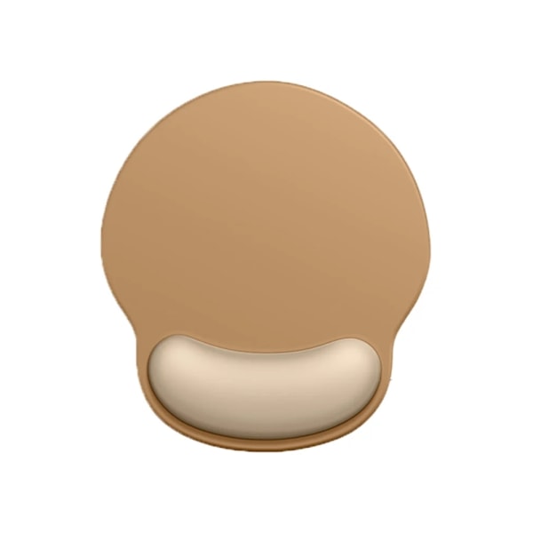 Halkfri musmatta med gummibas, ergonomiskt handledsstöd i memory foam, smärtlindring, minimalistisk design, bekväm yta, gott om plats för musen