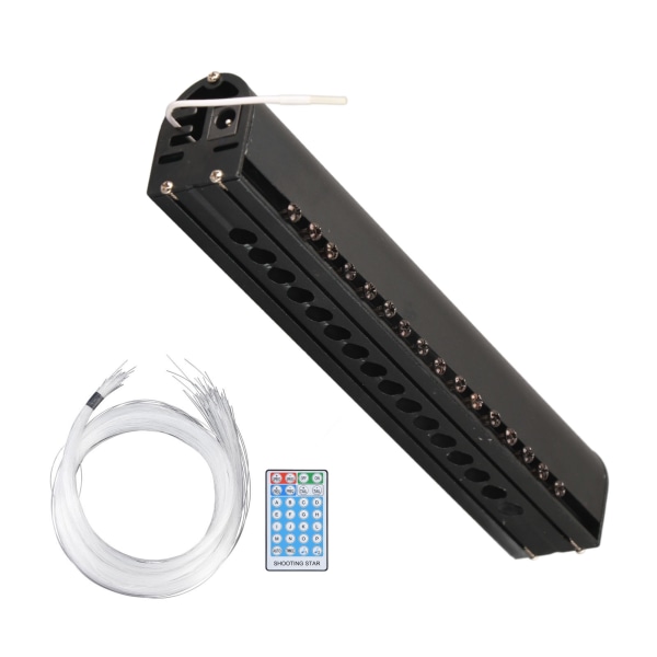 16LED Fiberoptisk lys RGB fjernkontroll taklampe 16 modus