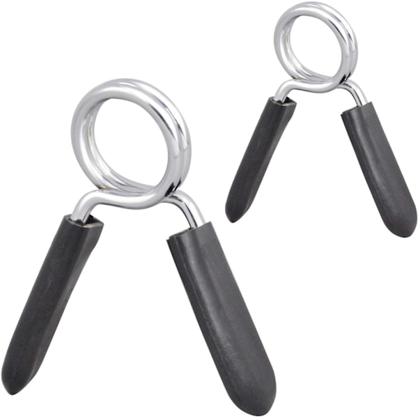 Krompläterad Hantel Fjäderlås, Fitness Tyngdlyftningslås För Standard Hantel Och Dumbbell, Robust Design Säkerställer Säkert Grepp, Lätt Att Använda,