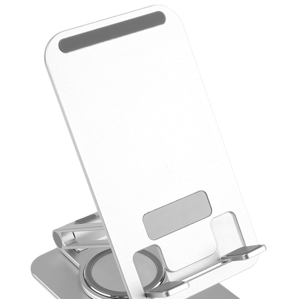Hopfällbart mobiltelefonstativ i aluminiumlegering, roterbart skrivbordsstativ för surfplattor och alla telefoner