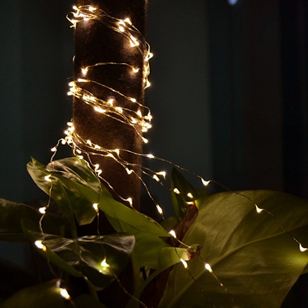 10m 100 LED-lys Mini strenglys DIY kobbertrådlampe fest julebryllupsdekorasjon