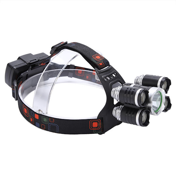 Utomhus natt T6 LED huvudlampa handsfree strålkastare justerbar