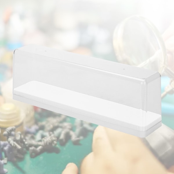 Actionfigur Oppbevaringsboks Støvtett Stablebar Transparent Tegneseriefigur Dukke Display Etui Hvit