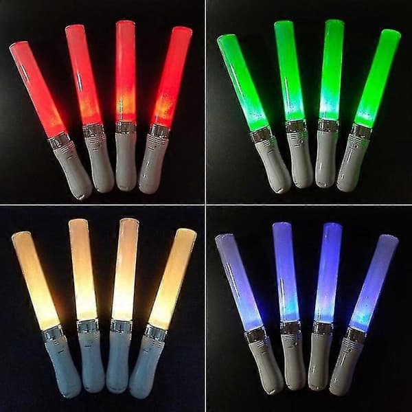 2 stk. LED-lyspinde, 15 farver, lyspinde, lyspinde, koncert...
