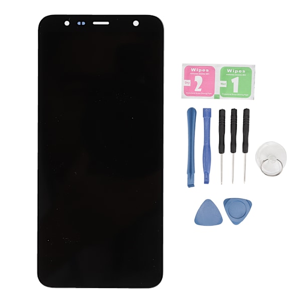 Musta kosketusnäytön LCD-näyttö Samsung J6 Plus 2018 J610 J610F -matkapuhelimen korjausvarusteet