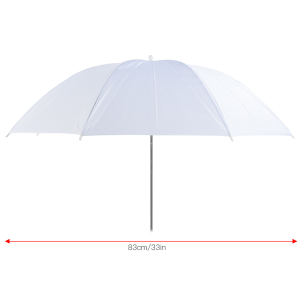 33 tommer translucent hvid blød paraply til fotostudie flash lys diffuser softlight