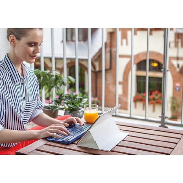 Trådlöst Bluetooth-tangentbord med stabil Bluetooth-anslutning, ergonomisk design för bärbar 84-tangenters skrivupplevelse, kompatibelt med Windows, Mac