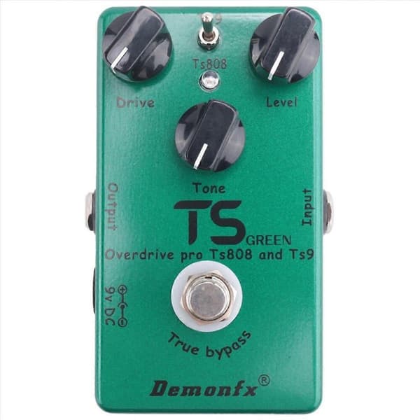 Demonfx Tube Screamer Gitarr Effektpedal 2 i 1 Overdrive Gitarrpedal True Bypass Gitarrtillbehör