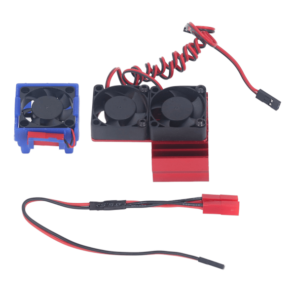 DC 5V RC Lämpöpatteri Suuri Nopeus Tuuletin Moottori Jäähdytin Tuuletin Sarja Traxxas Slash 4×4 VXL 1/10 RC Auto