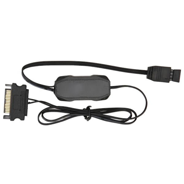 5V 3Pin ARGB-controller - Flere lystilstande - Manuel kontrol - RGB-ventilatorcontroller - SATA-strømstik - Lysbjælke-controller