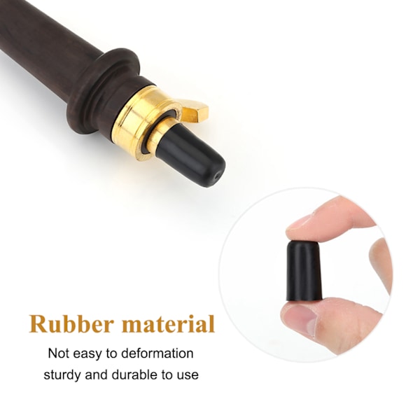 4 kpl musta kumi kärki sellolle Endpin NOn Slip Cap Instrument Protector