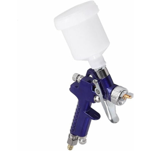 Mini rustfritt stål luft HVLP tyngdekraftsmatet malingssprøytepistol 125 ml