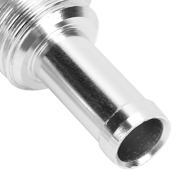 2 stk. AN8‑3/8 slangebarbsadapter i aluminium til brændstofpumpetanke, der passer til gummi-, plast- og nylonbrændstofledninger