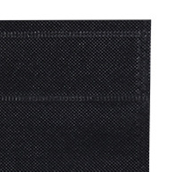 50 stk. stansede non-woven poser, miljøvenlige flade mund tote poser, non-woven stof beklædningsposer, sort 25x35cm/9.8x13.8in