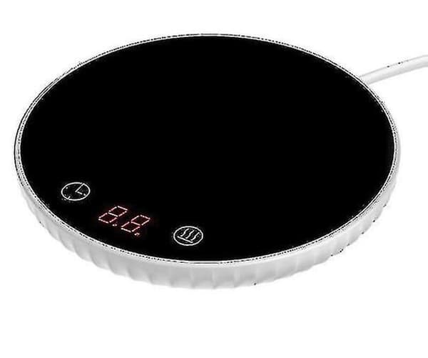 Mini intelligent konstant temperatur varmeunderlag med timerfunktion, hvidt LCD-display