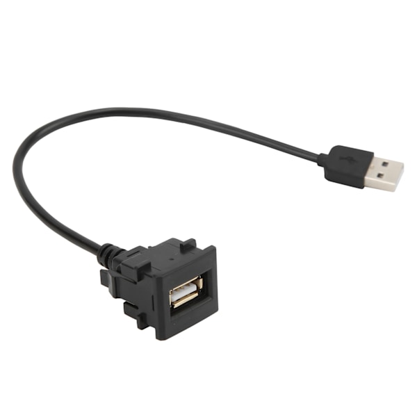 Biltråd USB-uttak forlengelse hann til hunn Flere beskyttelse 12V-30V inngang erstatning for Camry Prius
