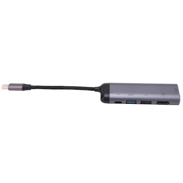 6 i 1 USB C Hub VGA USB3.1 USB2.0 TYPE C2.0 PD100 Type C Dockingstation til bærbar computer