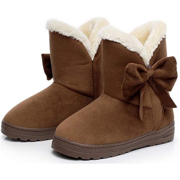 Dam Snow Boots med söt rosett